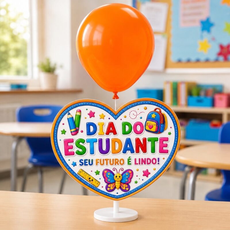 Plaquinha Dia do Estudante