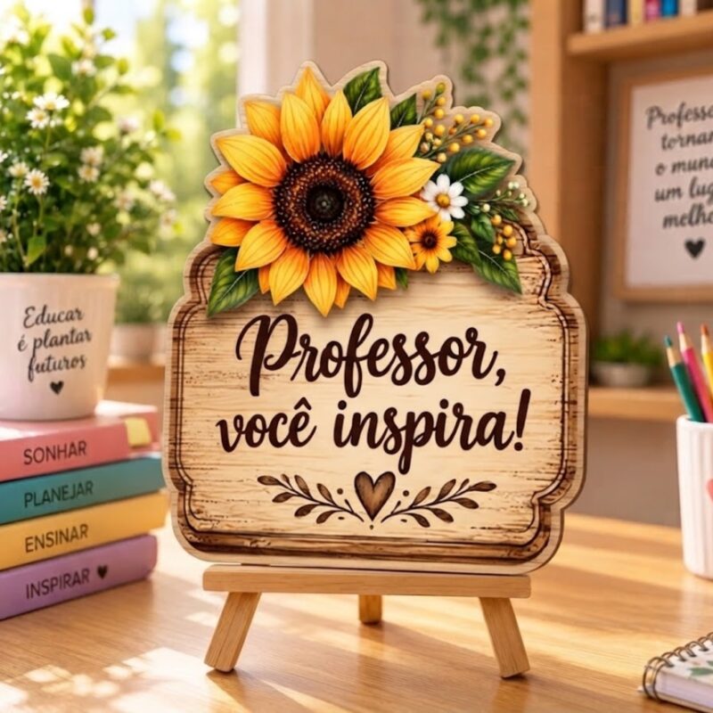 Cavalete Dia dos Professores - Inspiração