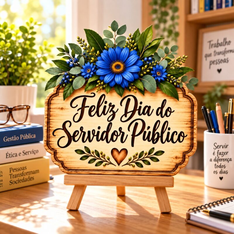 Cavalete Dia do Servidor Público